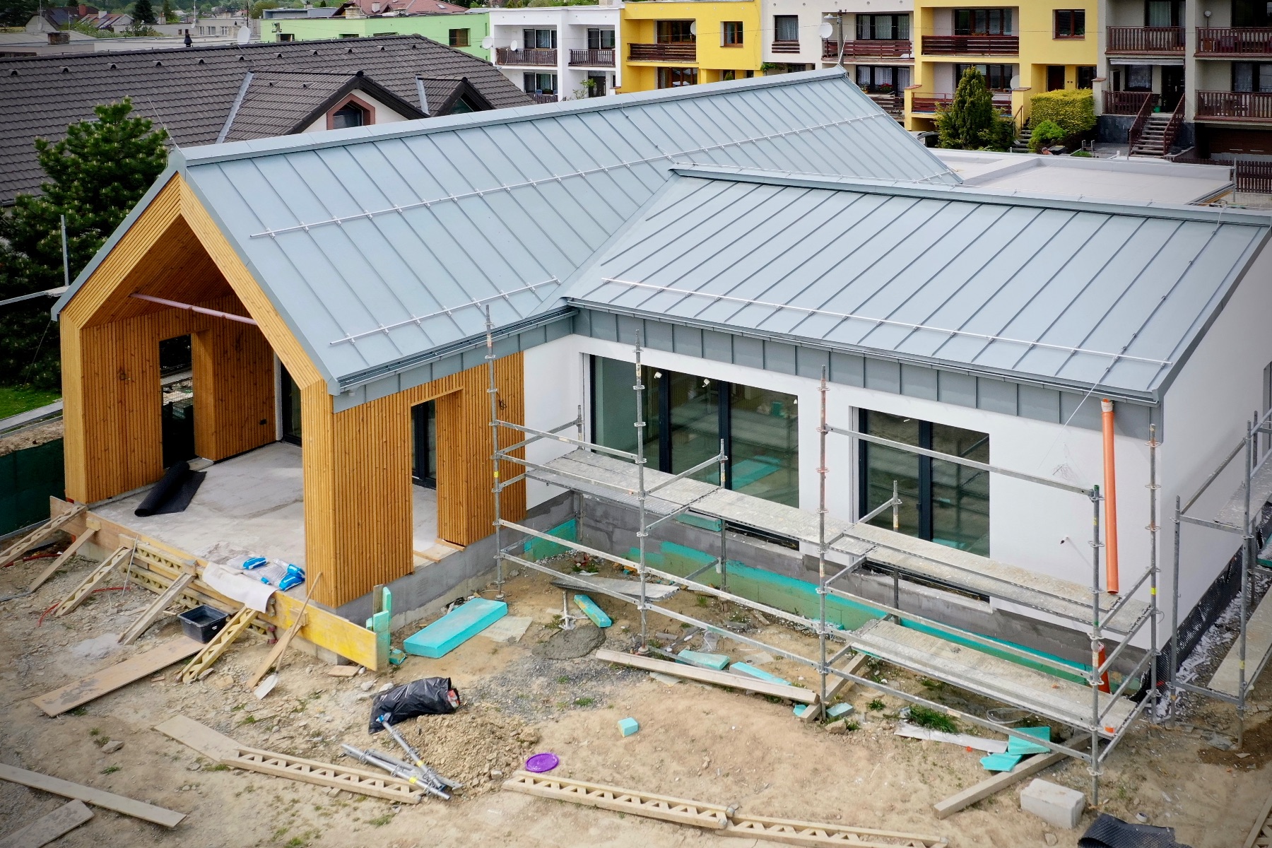 Dach und Fassade eines Einfamilienhauses in Vítkov